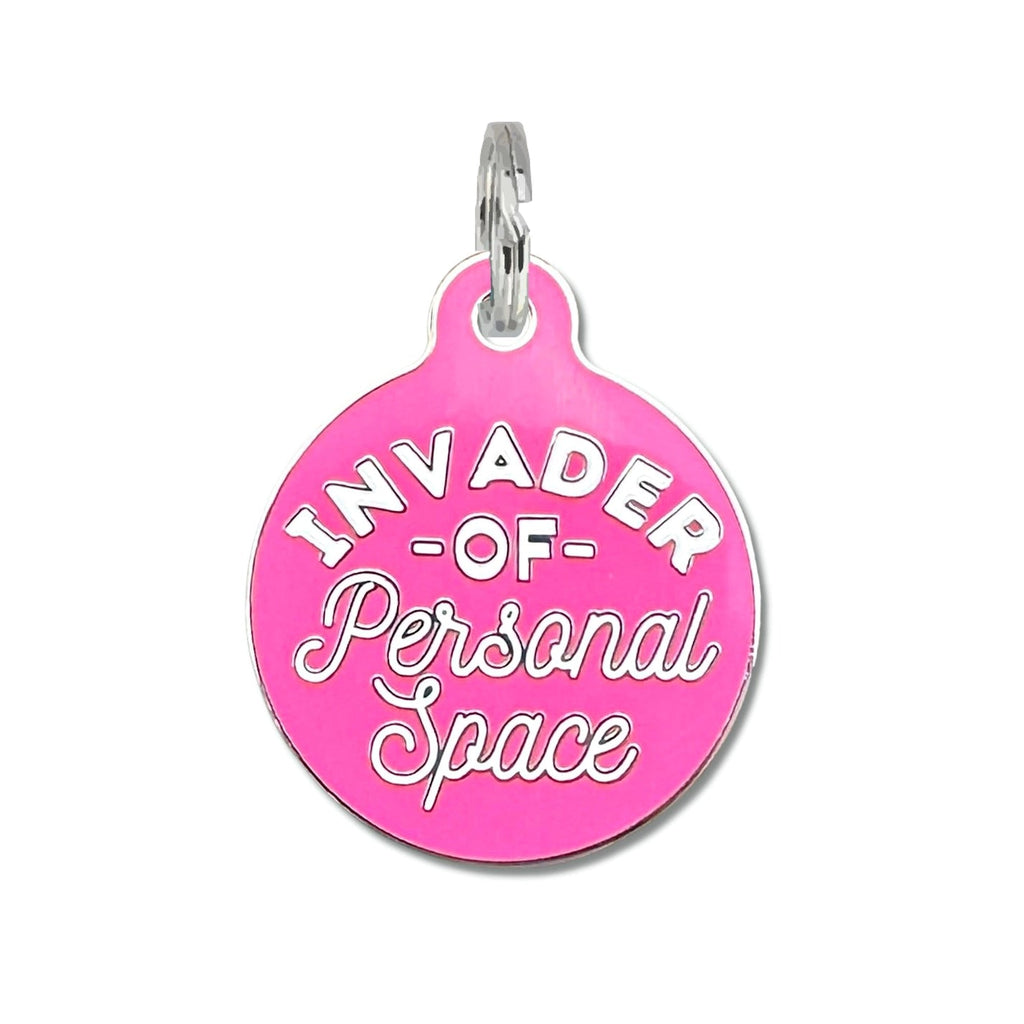 Invader Personal Space Pet ID Tag - Modern Companion