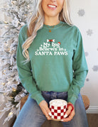 My Dog Believes in Santa Paws Long Sleeve T-Shirt - Modern Companion