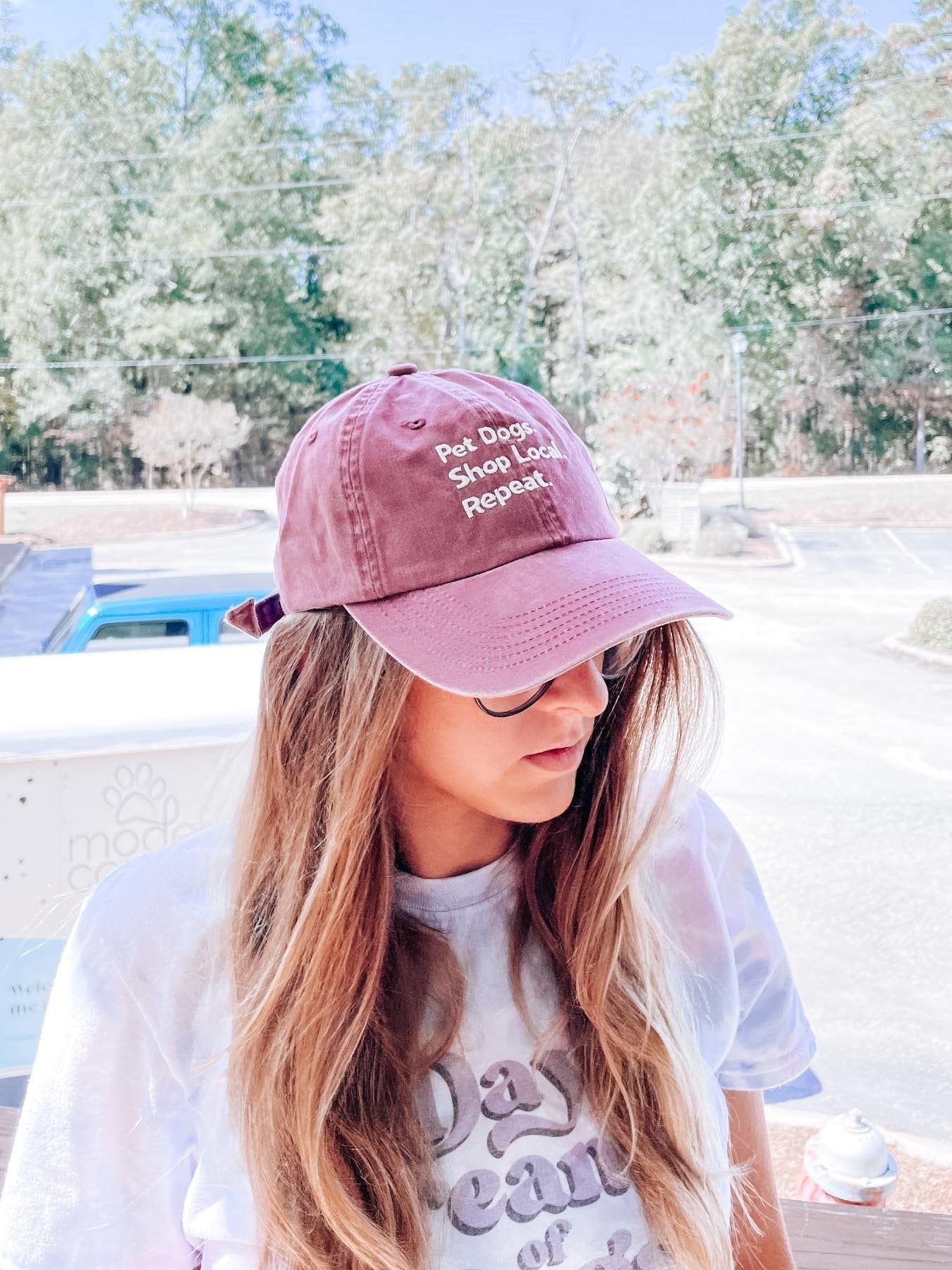 "Pet Dogs. Shop Local. Repeat.™” Hat - Modern Companion