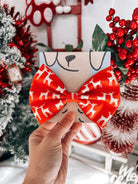 Red Reindeer Bow Tie - Modern Companion