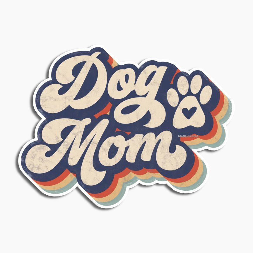 Retro Dog Mom Sticker – Modern Companion