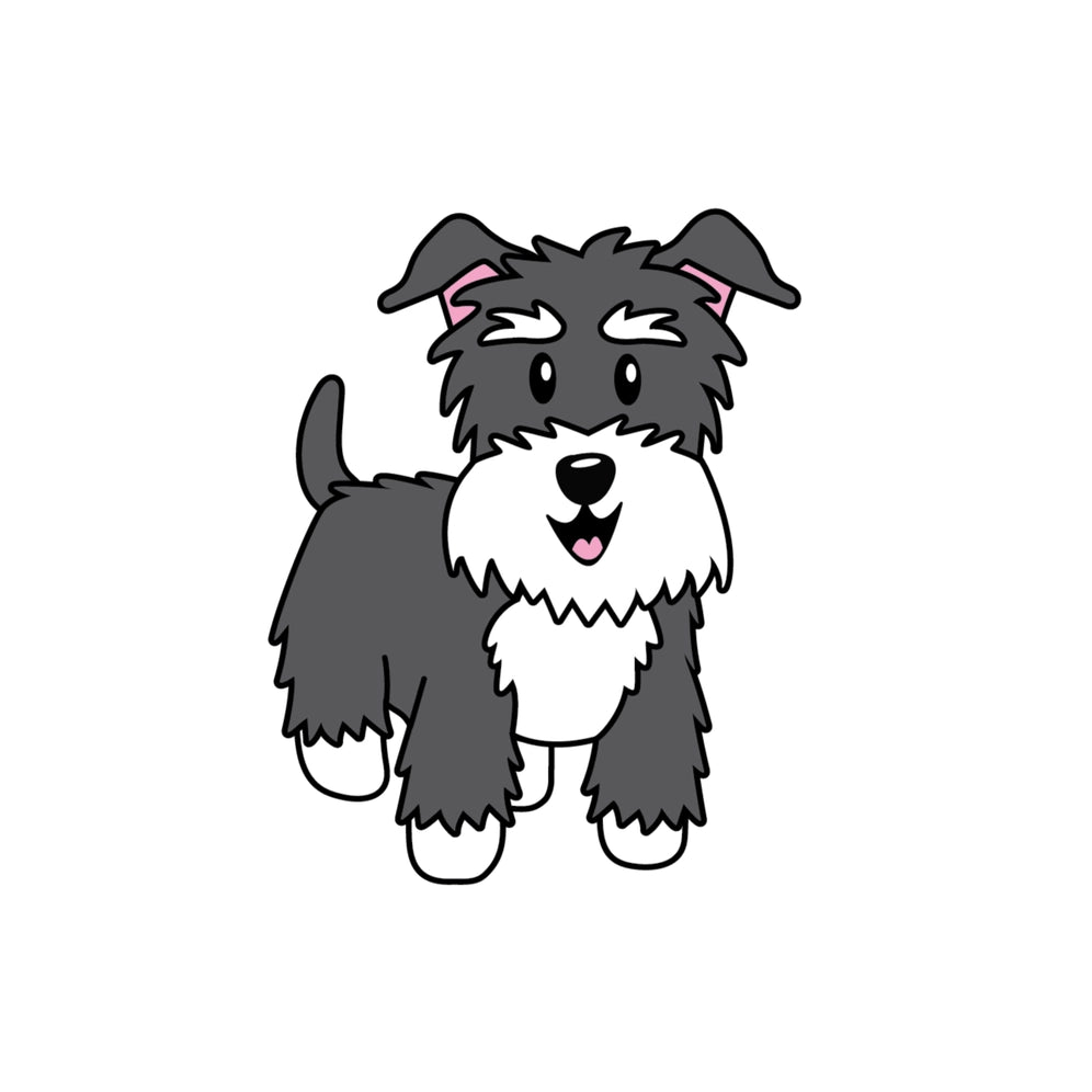 Schnauzer Dog Sticker - Modern Companion