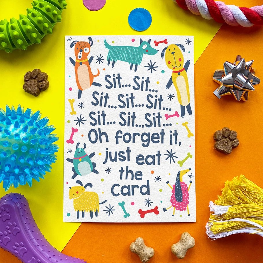 Sit Sit - Edible Chicken Birthday Day Card - Modern Companion