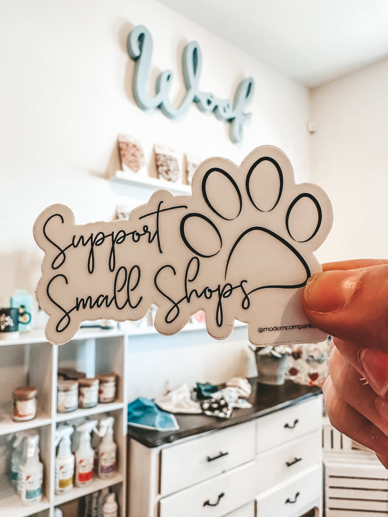 "Support Small Shops" Sticker - Modern Companion